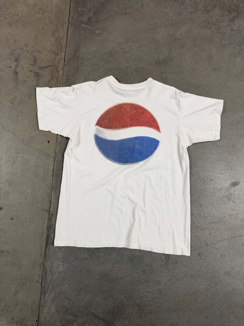 Vintage 90s Pepsi Promo Double Sided White T-Shirt
